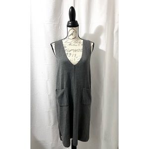 Gray Smock Sweater Dress